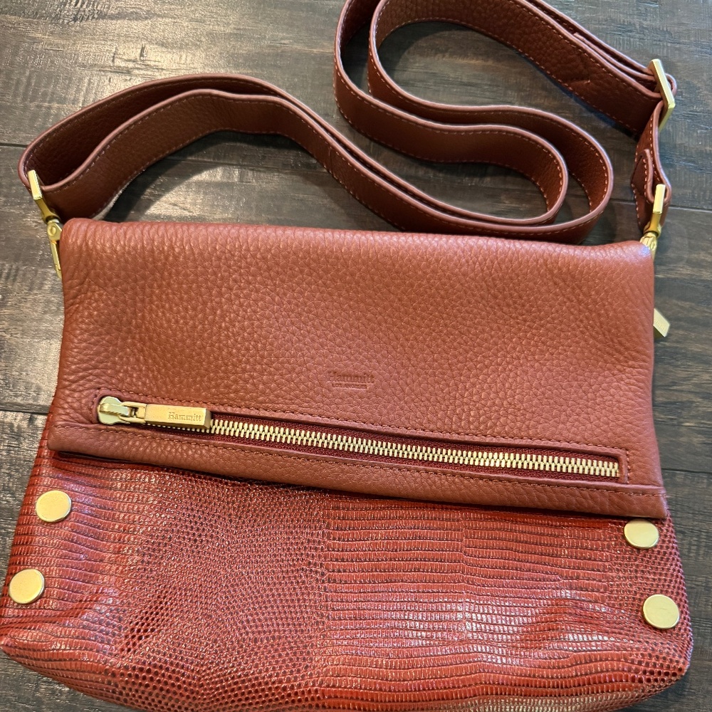 Hammitt VIP Med Snakeskin and Pebbled Leather